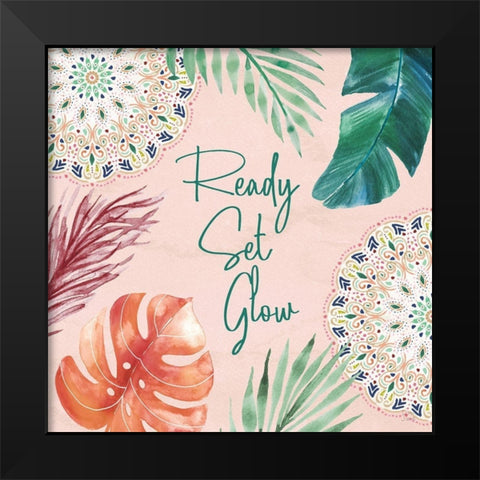 The Tropics VI Black Modern Wood Framed Art Print by June, Dina