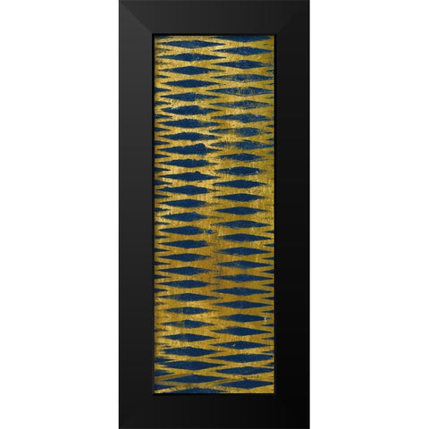 Juxtapose II Panel IV Black Modern Wood Framed Art Print by Warrick, Cheryl