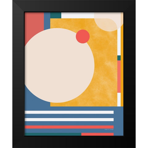 Modern Glam II Vallarta Blue Black Modern Wood Framed Art Print by Gallagher, Megan