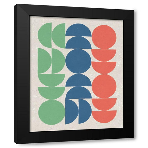 Make it Mod I Bright Black Modern Wood Framed Art Print with Double Matting by Hershey, Moira