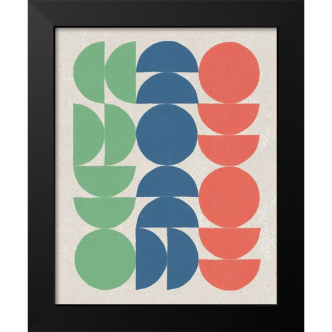 Make it Mod I Bright Black Modern Wood Framed Art Print by Hershey, Moira
