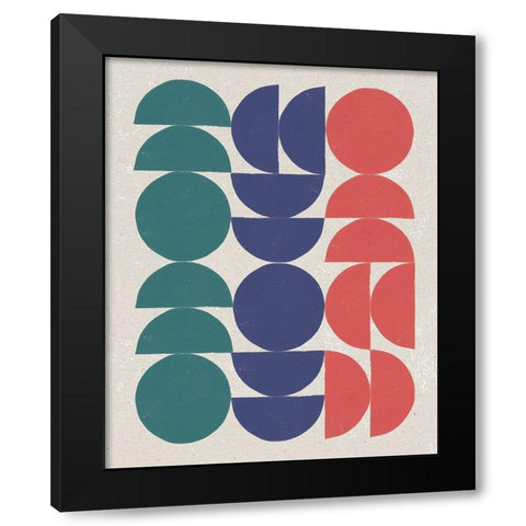 Make it Mod II Green Black Modern Wood Framed Art Print by Hershey, Moira