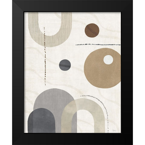 Soft Balance I Neutral Black Modern Wood Framed Art Print by Charron, Veronique