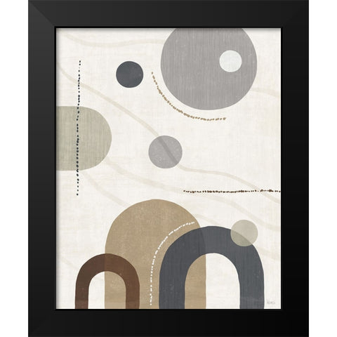 Soft Balance II Neutral Black Modern Wood Framed Art Print by Charron, Veronique
