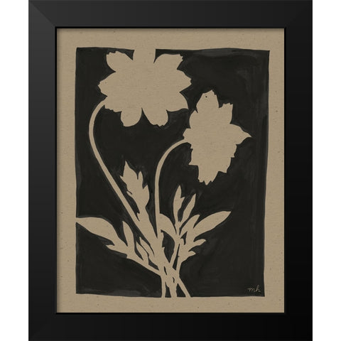 Joyful Spring I Travertine Black Modern Wood Framed Art Print by Hershey, Moira