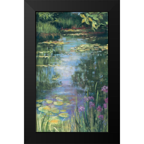 Garden Pond I Black Modern Wood Framed Art Print by Rowan, Carol