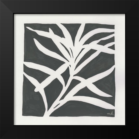 Growing Gray Black Modern Wood Framed Art Print by Hershey, Moira