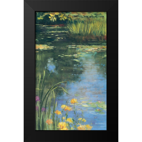 Garden Pond II Black Modern Wood Framed Art Print by Rowan, Carol