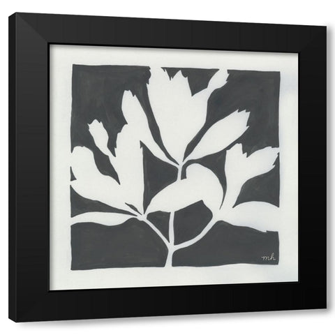 Growing II Gray Black Modern Wood Framed Art Print with Double Matting by Hershey, Moira