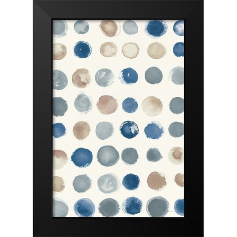 Spot of Rain Vallarta Blue Crop Black Modern Wood Framed Art Print by Novak, Shirley