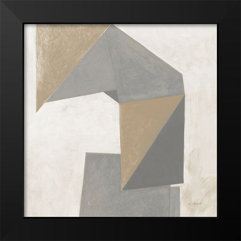 Paper Trail Travertine Crop Black Modern Wood Framed Art Print by Schick, Mike