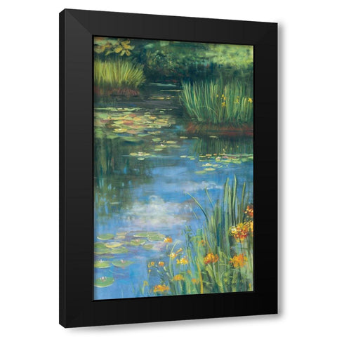 Garden Pond III Black Modern Wood Framed Art Print by Rowan, Carol