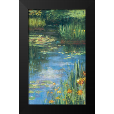 Garden Pond III Black Modern Wood Framed Art Print by Rowan, Carol