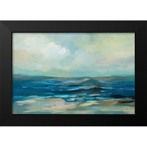 Morning Marine Layer Black Modern Wood Framed Art Print by Vassileva, Silvia