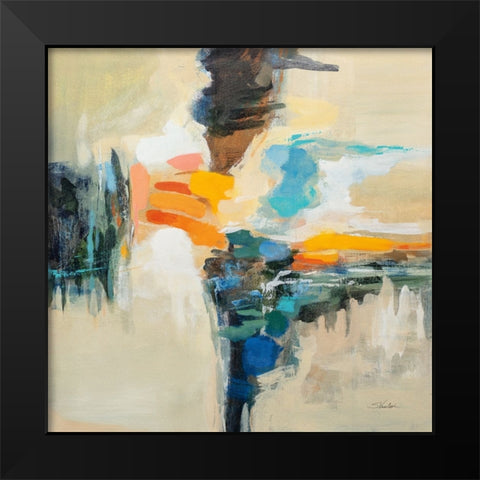 Aqueduct Black Modern Wood Framed Art Print by Vassileva, Silvia