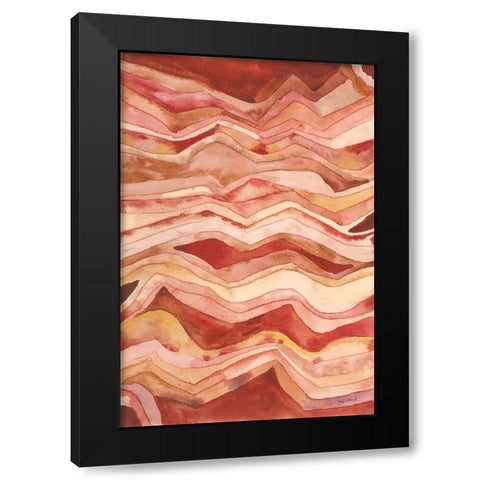 Painted Desert II Black Modern Wood Framed Art Print by Warrick, Cheryl