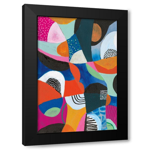 Overflow II Black Modern Wood Framed Art Print by Warrick, Cheryl