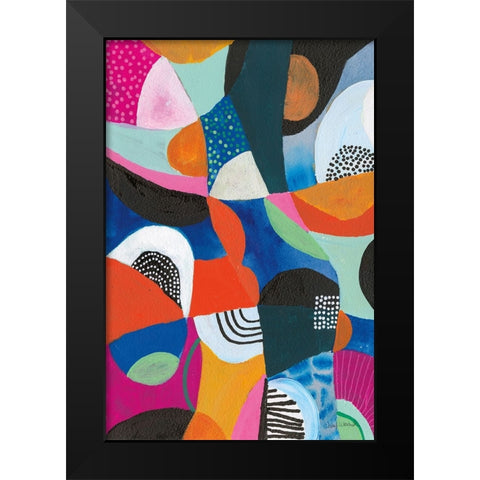 Overflow II Black Modern Wood Framed Art Print by Warrick, Cheryl
