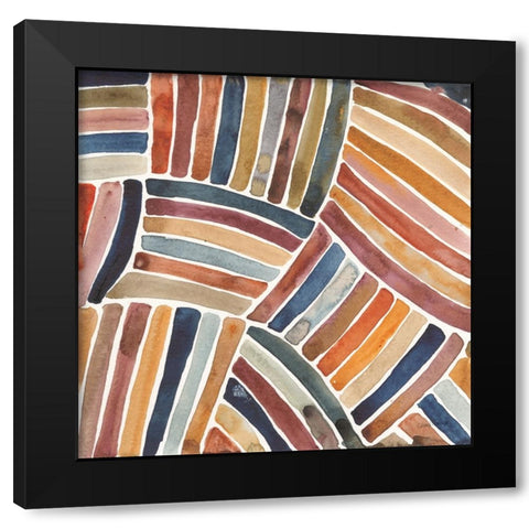 Furrow I Black Modern Wood Framed Art Print by Warrick, Cheryl