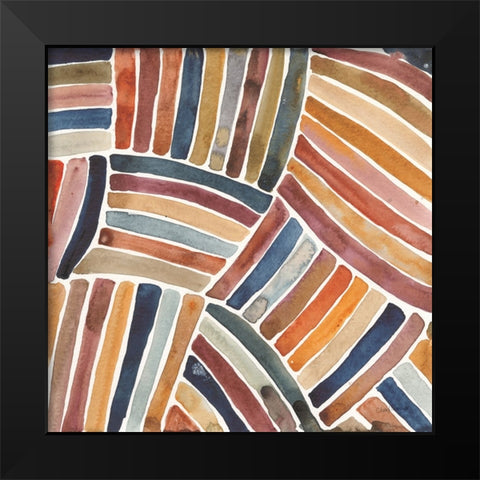 Furrow I Black Modern Wood Framed Art Print by Warrick, Cheryl