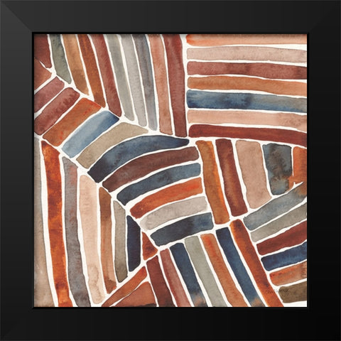 Furrow II Black Modern Wood Framed Art Print by Warrick, Cheryl