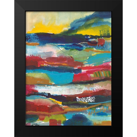Nocturne II Black Modern Wood Framed Art Print by Warrick, Cheryl
