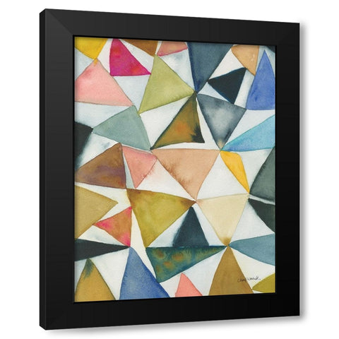 Tilt Shift I Black Modern Wood Framed Art Print by Warrick, Cheryl