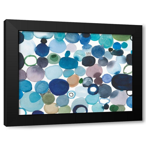 Toggle Pebbles Black Modern Wood Framed Art Print by Warrick, Cheryl