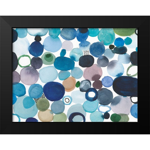 Toggle Pebbles Black Modern Wood Framed Art Print by Warrick, Cheryl