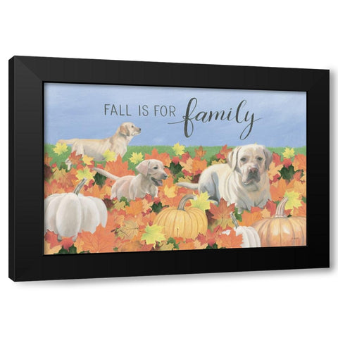 Fall at the Farm I Black Modern Wood Framed Art Print with Double Matting by Wiens, James