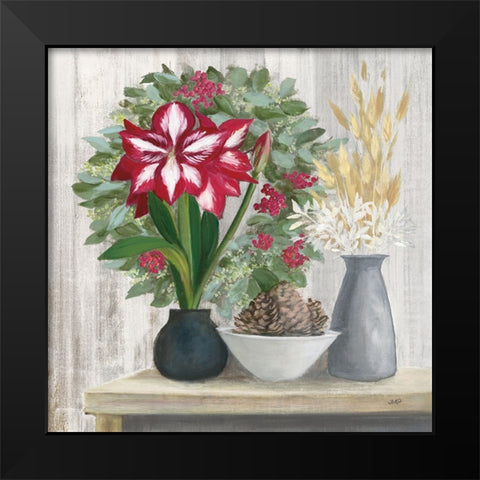 Natural Holiday Light Black Modern Wood Framed Art Print by Purinton, Julia