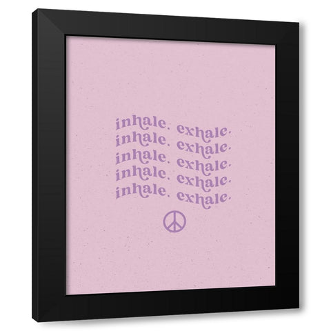 Wavy Words II Black Modern Wood Framed Art Print with Double Matting by Wild Apple Portfolio
