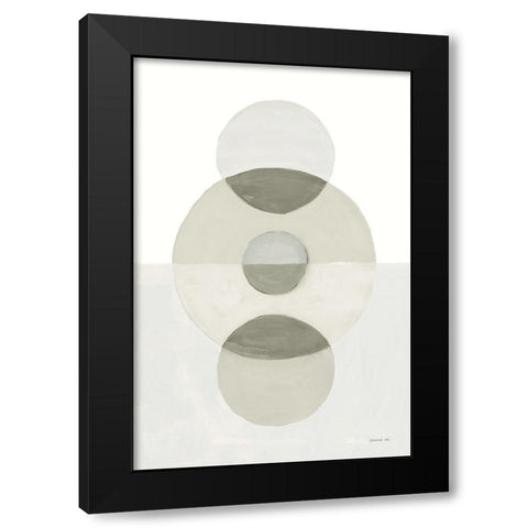 In Between II Neutral Black Modern Wood Framed Art Print with Double Matting by Nai, Danhui