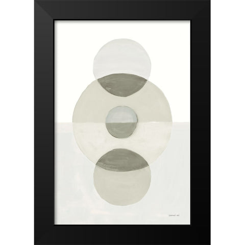 In Between II Neutral Black Modern Wood Framed Art Print by Nai, Danhui