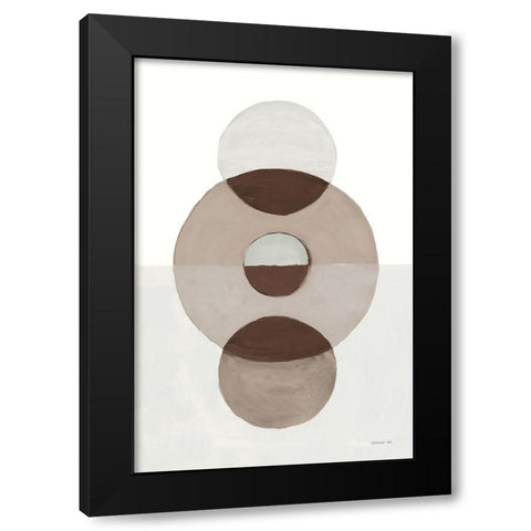 In Between II Earth Black Modern Wood Framed Art Print with Double Matting by Nai, Danhui