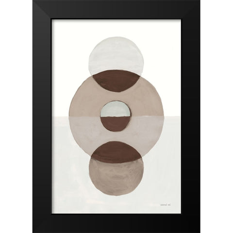 In Between II Earth Black Modern Wood Framed Art Print by Nai, Danhui