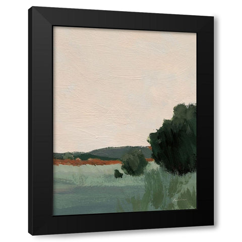 Skylight I Flipped Green Black Modern Wood Framed Art Print with Double Matting by Munger, Pamela