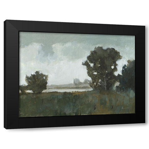 Waterway Black Modern Wood Framed Art Print by Munger, Pamela