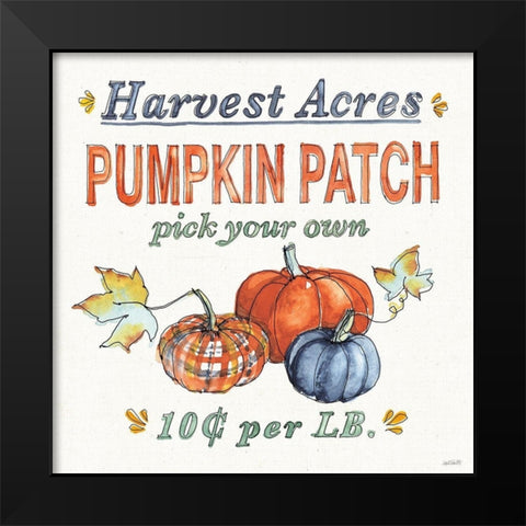 Fall Flair V Black Modern Wood Framed Art Print by Tavoletti, Anne