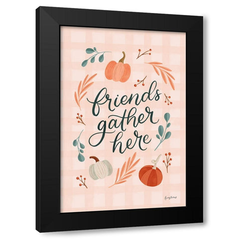 Friendsgiving I Black Modern Wood Framed Art Print with Double Matting by Thorns, Becky