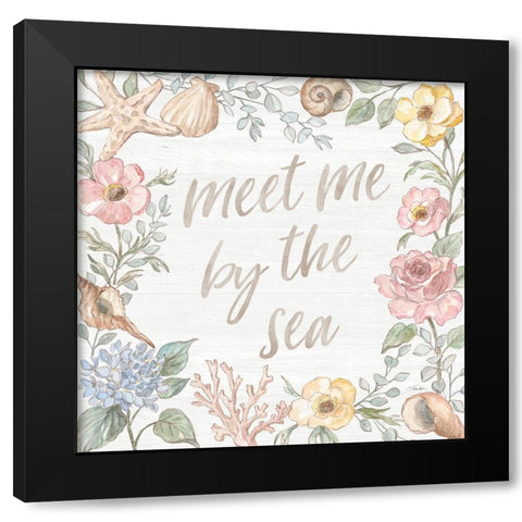Coastal Cottage II Black Modern Wood Framed Art Print by Vassileva, Silvia