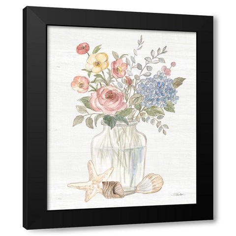 Coastal Cottage IV Black Modern Wood Framed Art Print with Double Matting by Vassileva, Silvia