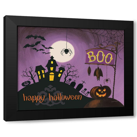 Happy Haunting I Black Modern Wood Framed Art Print by Audit, Lisa