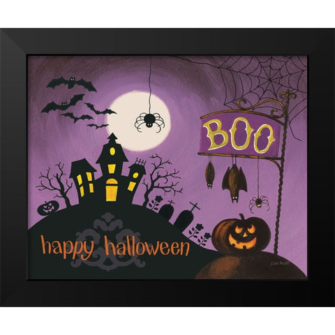 Happy Haunting I Black Modern Wood Framed Art Print by Audit, Lisa