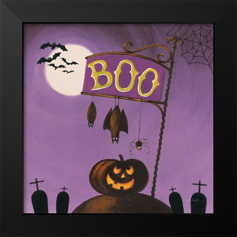 Happy Haunting IV Black Modern Wood Framed Art Print by Audit, Lisa