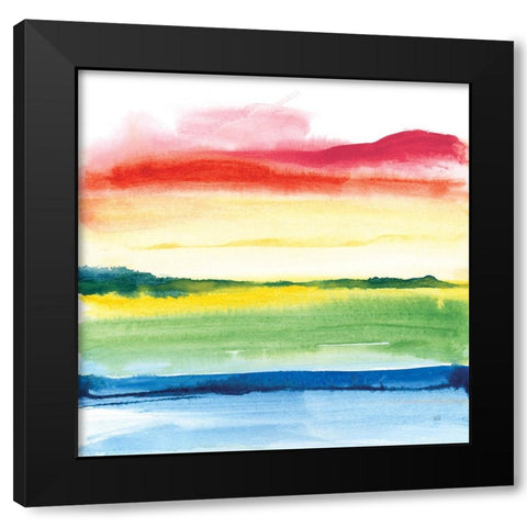 Jewel Waterway V Black Modern Wood Framed Art Print by Paschke, Chris