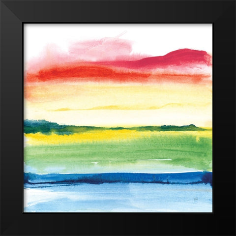 Jewel Waterway V Black Modern Wood Framed Art Print by Paschke, Chris