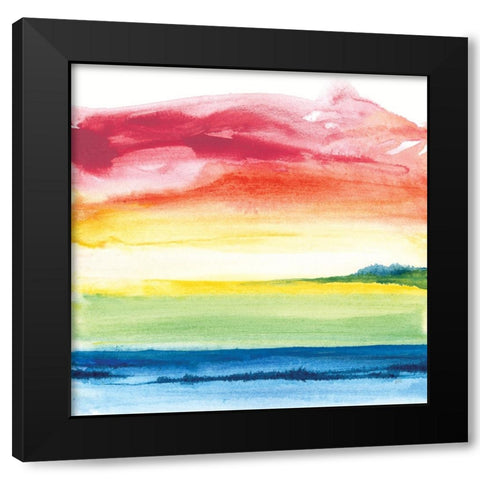 Jewel Waterway VI Black Modern Wood Framed Art Print by Paschke, Chris