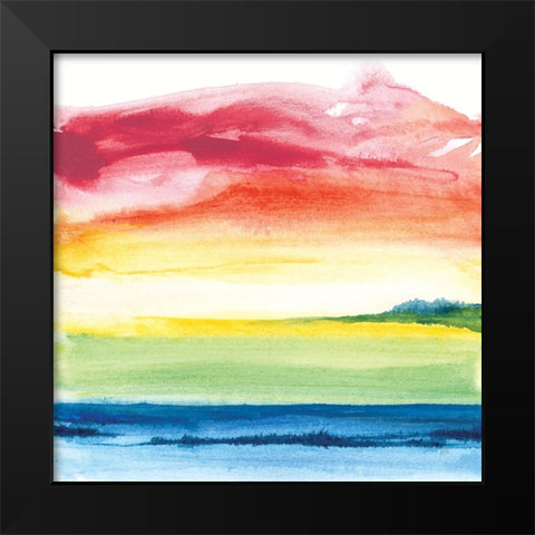 Jewel Waterway VI Black Modern Wood Framed Art Print by Paschke, Chris