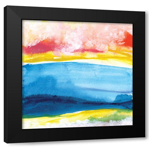 Jewel Waterway VII Black Modern Wood Framed Art Print by Paschke, Chris